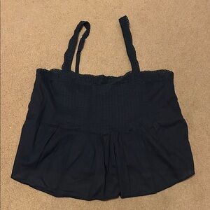 Abercrombie & Fitch Navy Lace-Trim Camisole